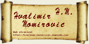 Hvalimir Momirović vizit kartica